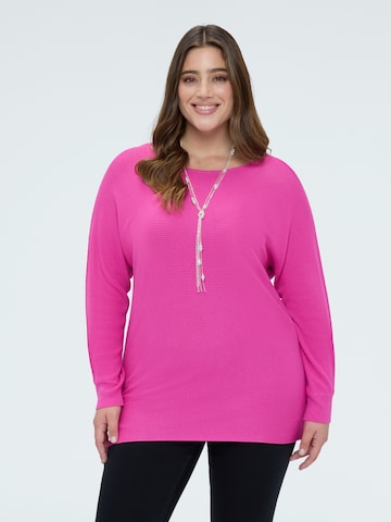 Pull-over Fiorella Rubino en rose : devant