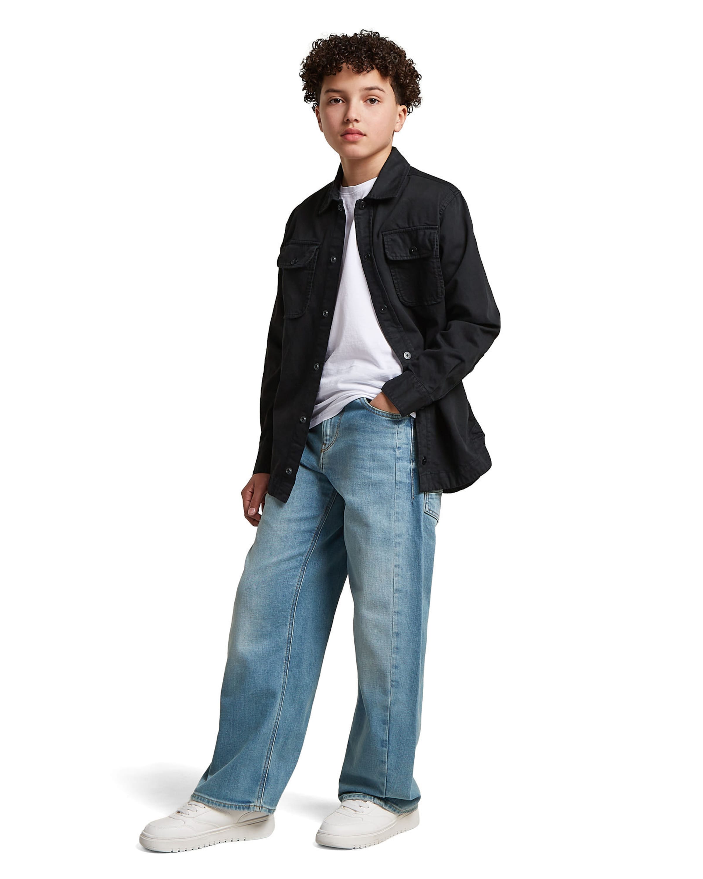 G-STAR Loosefit Jeans 'Boys Bend Loose Jeans' in Blauw