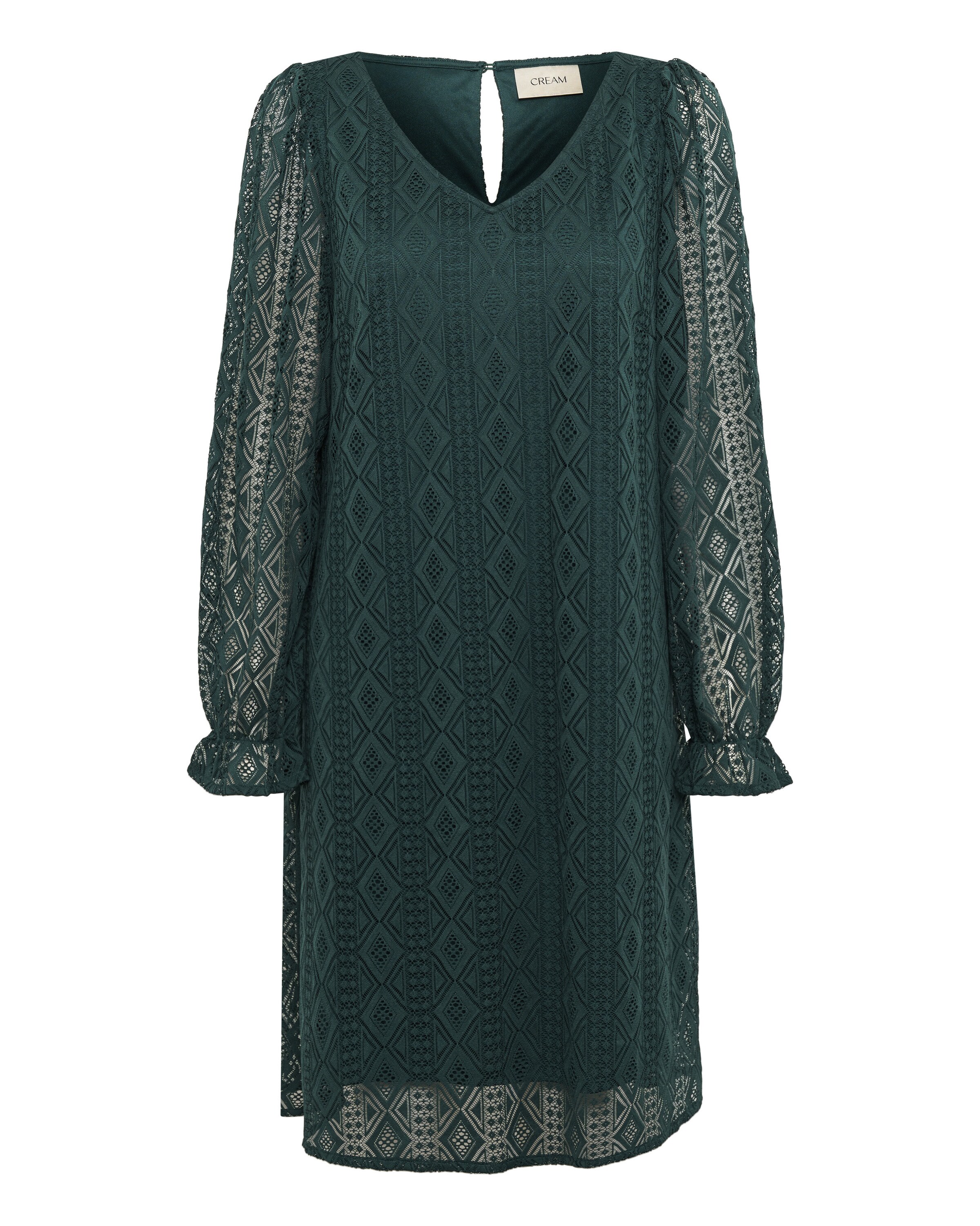 Cream Kjole 'Valerie ' i blå: forside