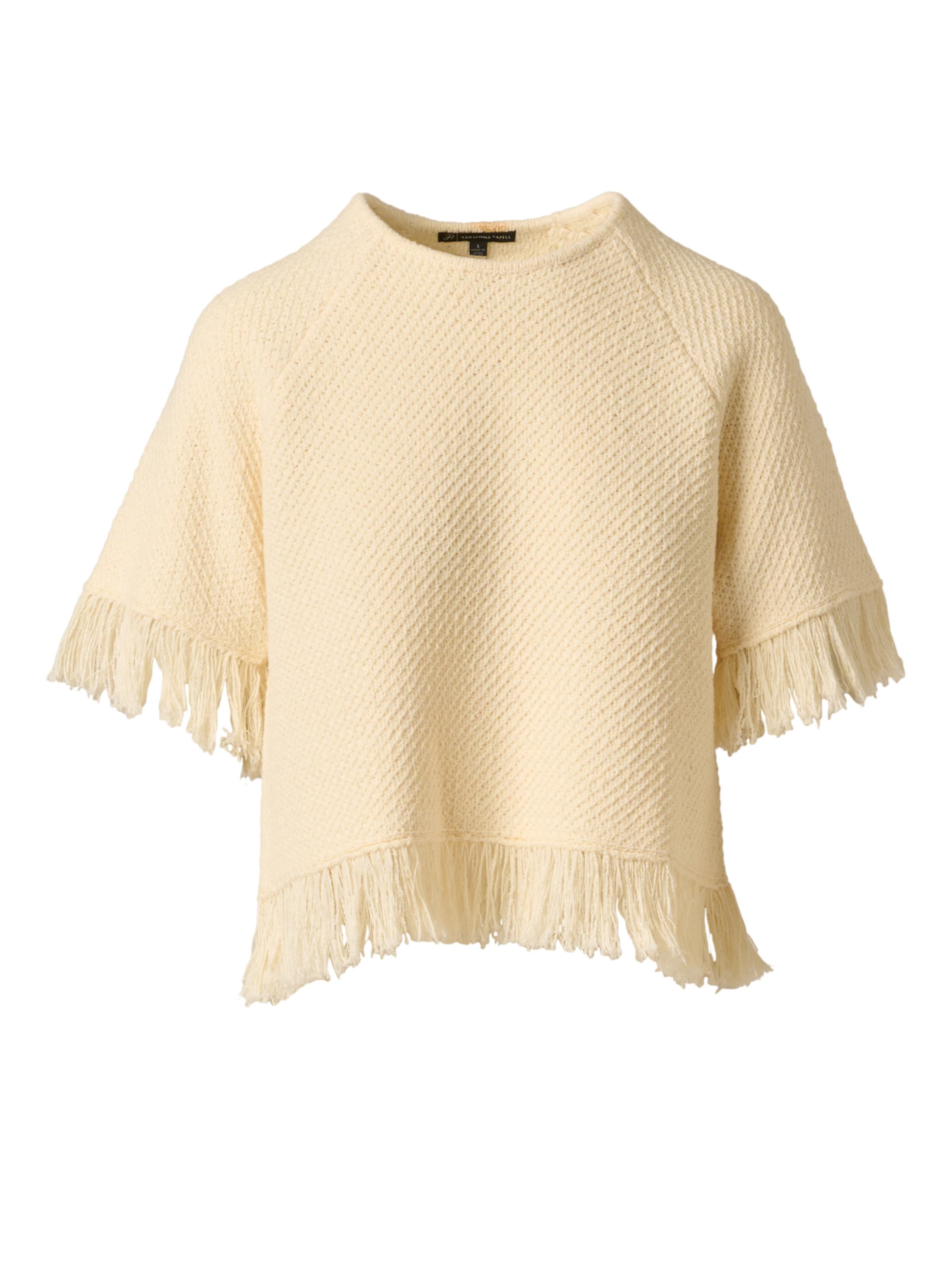 Adrianna Papell Pullover 'Fringe Raglan' in Gelb: Vorderseite