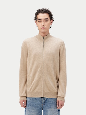 GOBI Cashmere Kofta 'Men's Essential Full-Zip Cashmere Cardigan' i beige
