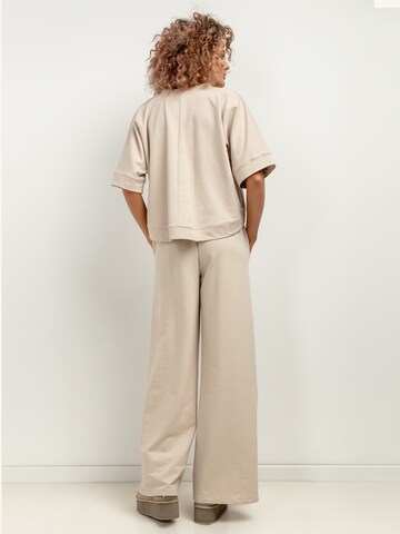 TESSITA Oversizeshirt in Beige