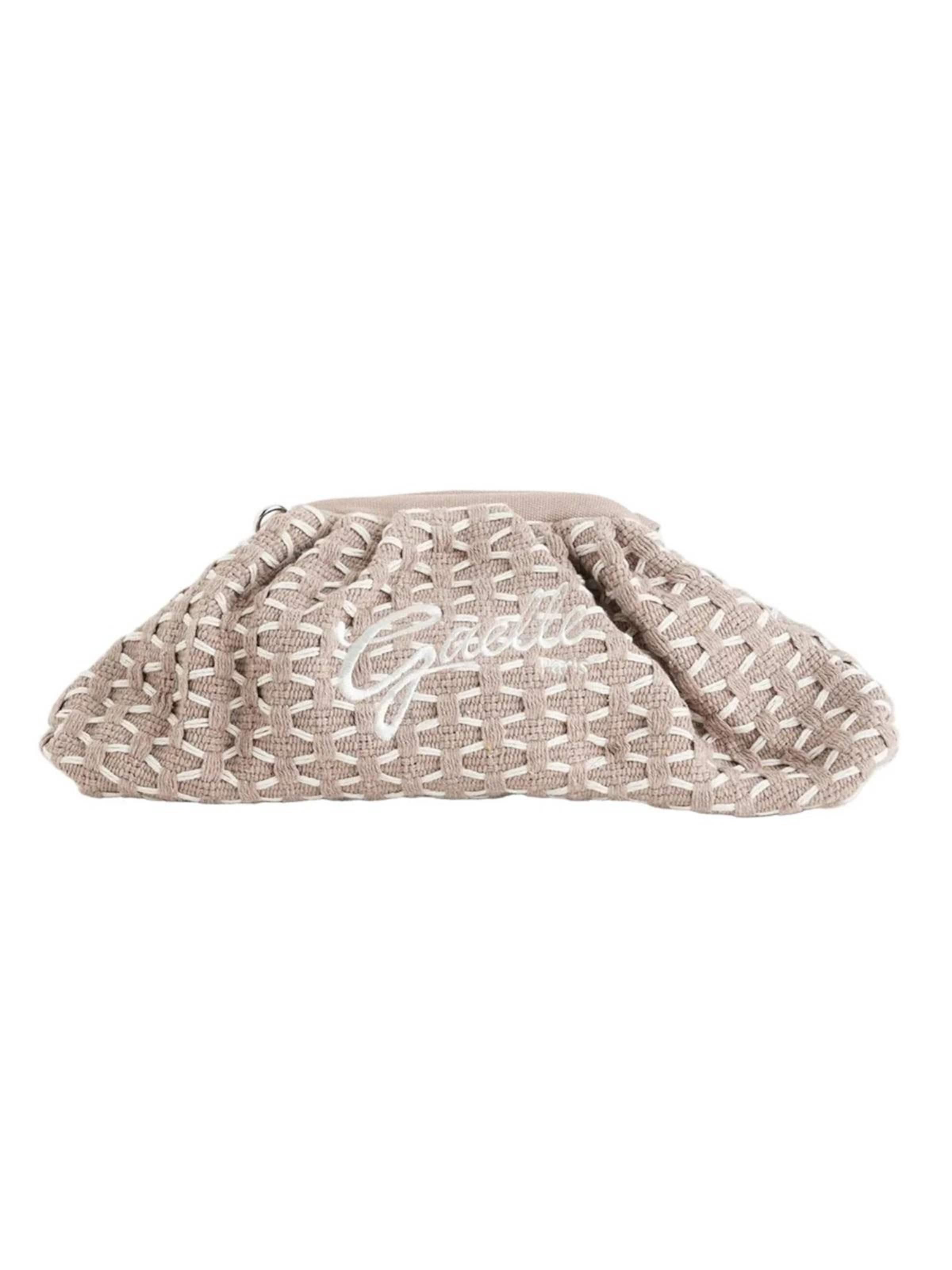 Gaelle Paris Handbag in Beige: front