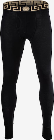 VERSACE Long Johns in Black: front