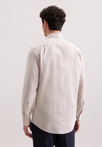 SEIDENSTICKER Regular fit Zakelijk overhemd 'Schwarze Rose' in Beige