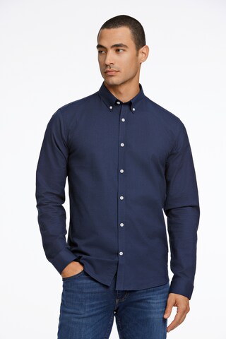 Lindbergh Regular Fit Hemd in Blau: Vorderseite