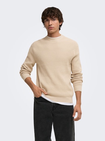 Only & Sons Свитер 'ONSMarius' в Серый: спереди