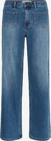 KaffeWide Leg/ Široke nogavice Traperice 'KABrook' - plava boja: prednji dio