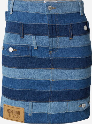 Moschino Jeans Rok in Blauw: voorkant