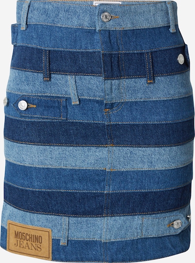 Moschino Jeans Skirt in Blue denim / Light blue / Dark blue / Light brown, Item view