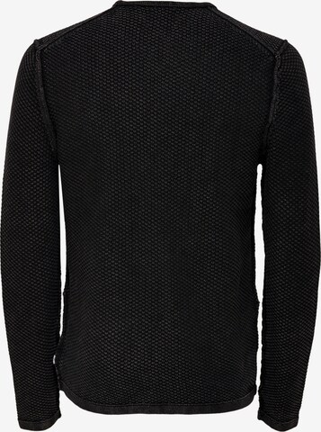 Only & Sons Sweter 'PAVO' w kolorze czarny