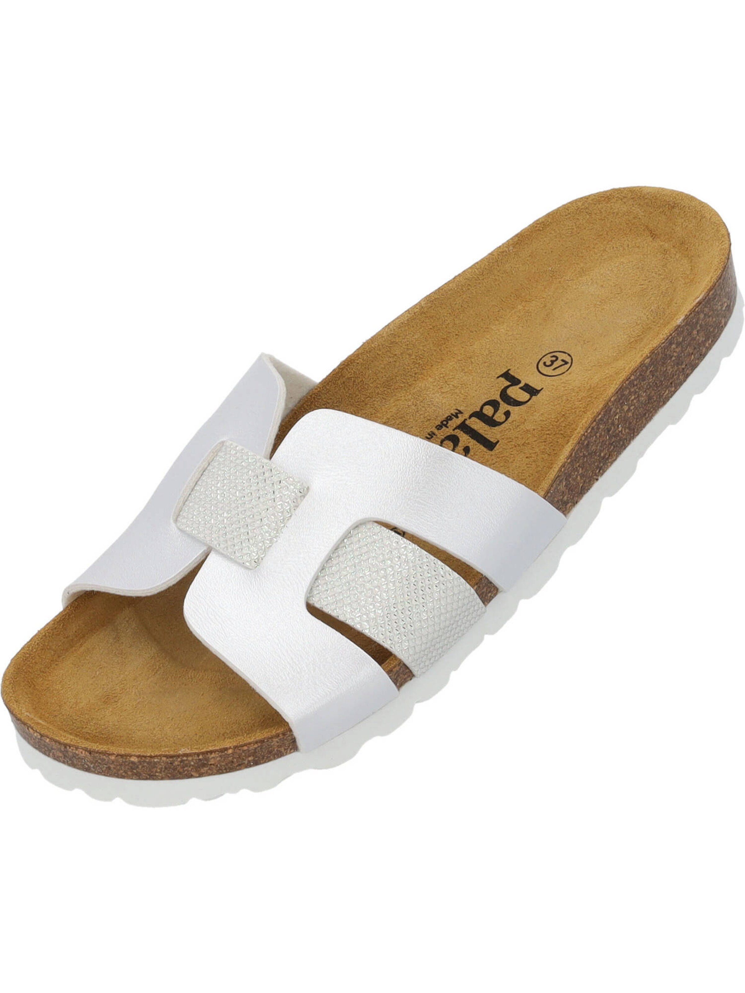 Palado Pantolette 'Crisui' in Weiß: Vorderseite