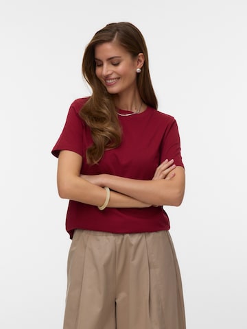 VERO MODA Shirt 'VMPAULINA' in Red: front
