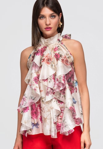 Ombre Top in Pink: front