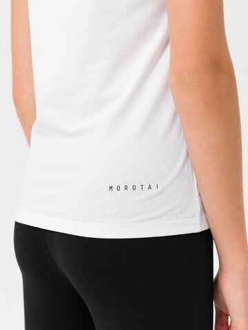 MOROTAI Shirt 'BRAND BASIC' in Weiß