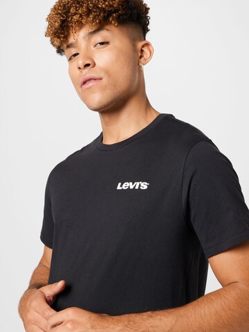 LEVI'S ® Regular Shirt 'Graphic Crewneck Tee' in Schwarz