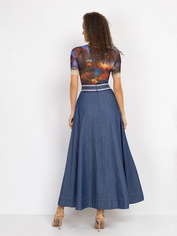 JIORO Skirt 'ESSENTIALS' in Blue