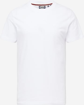 Superdry T-shirt 'Essential' i vit: framsida