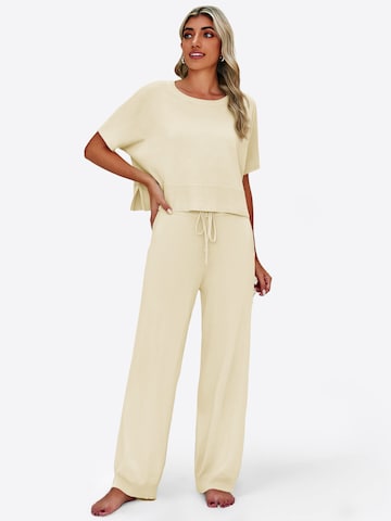 Imily Bela - Traje para estar en casa en beige: frente