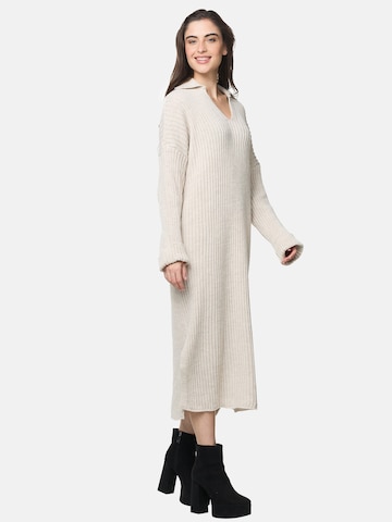 Robes en maille Elara en beige