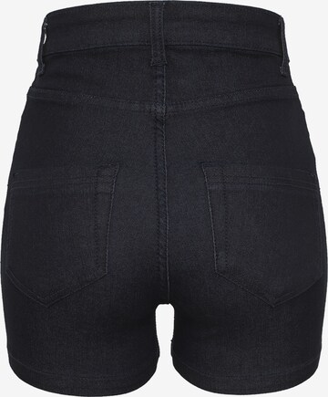 Urban Classics Skinny Shorts in Blau