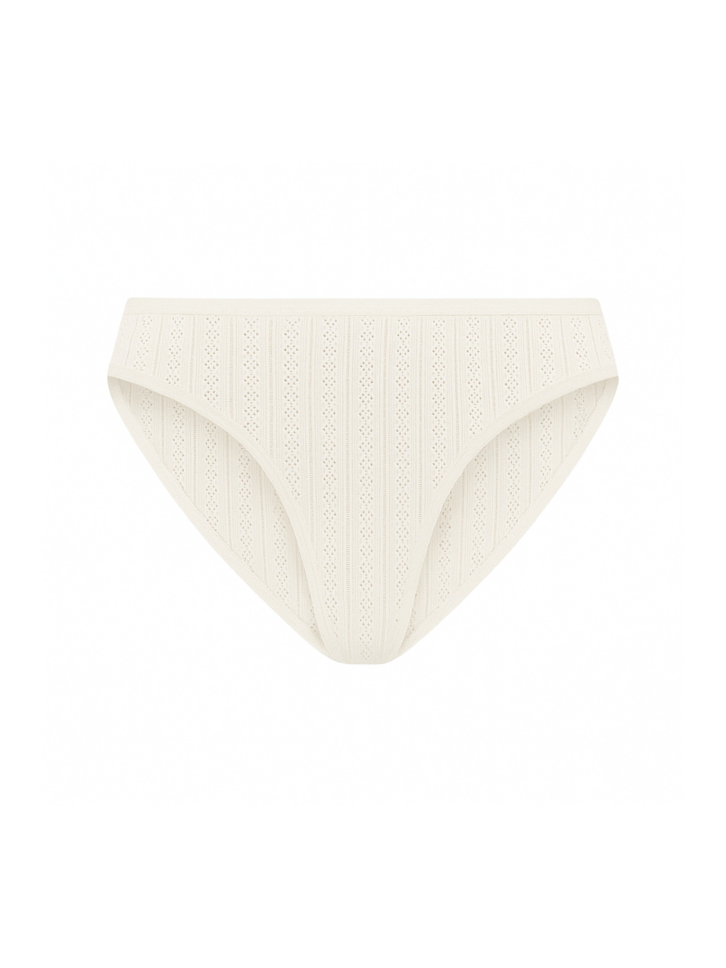 Albero Natur Panty 'Bio-Baumwoll Jacquard Slip' in White: front