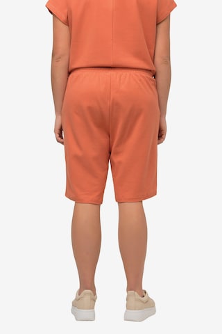 Ulla Popken Regular Shorts  (GOTS) in Orange