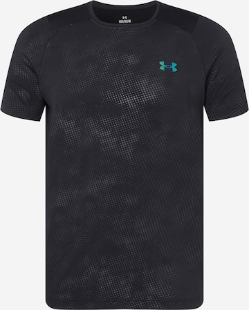 UNDER ARMOUR Functioneel shirt 'Rush Emboss' in Zwart: voorkant