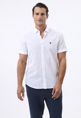 Coupe regular Chemise Felix Hardy en blanc : devant