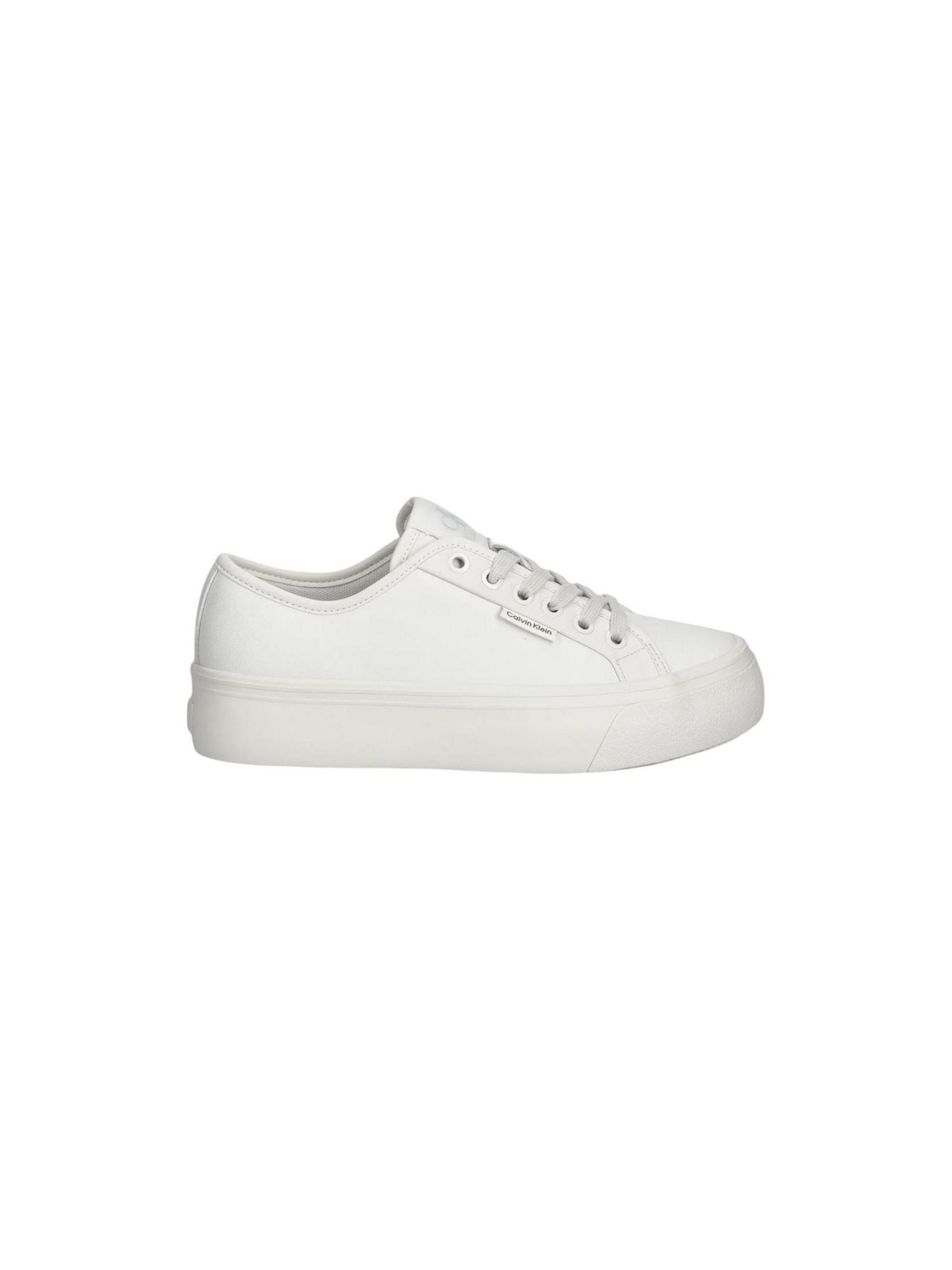 Calvin Klein Jeans Platform trainers 'VULC FLATF LACE UP L YW0YW01932' in White