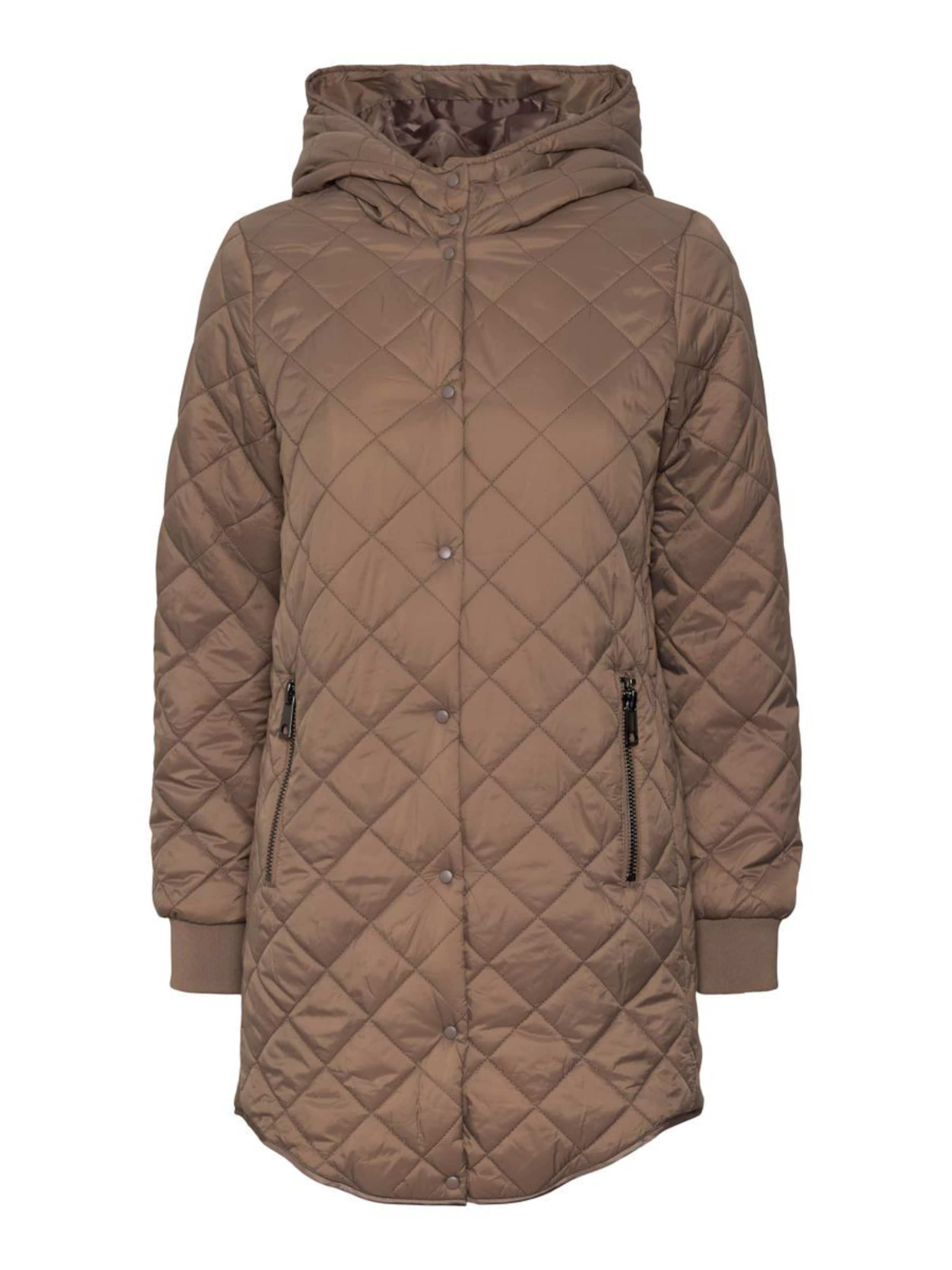 Manteau mi-saison Vero Moda Curve en marron : devant