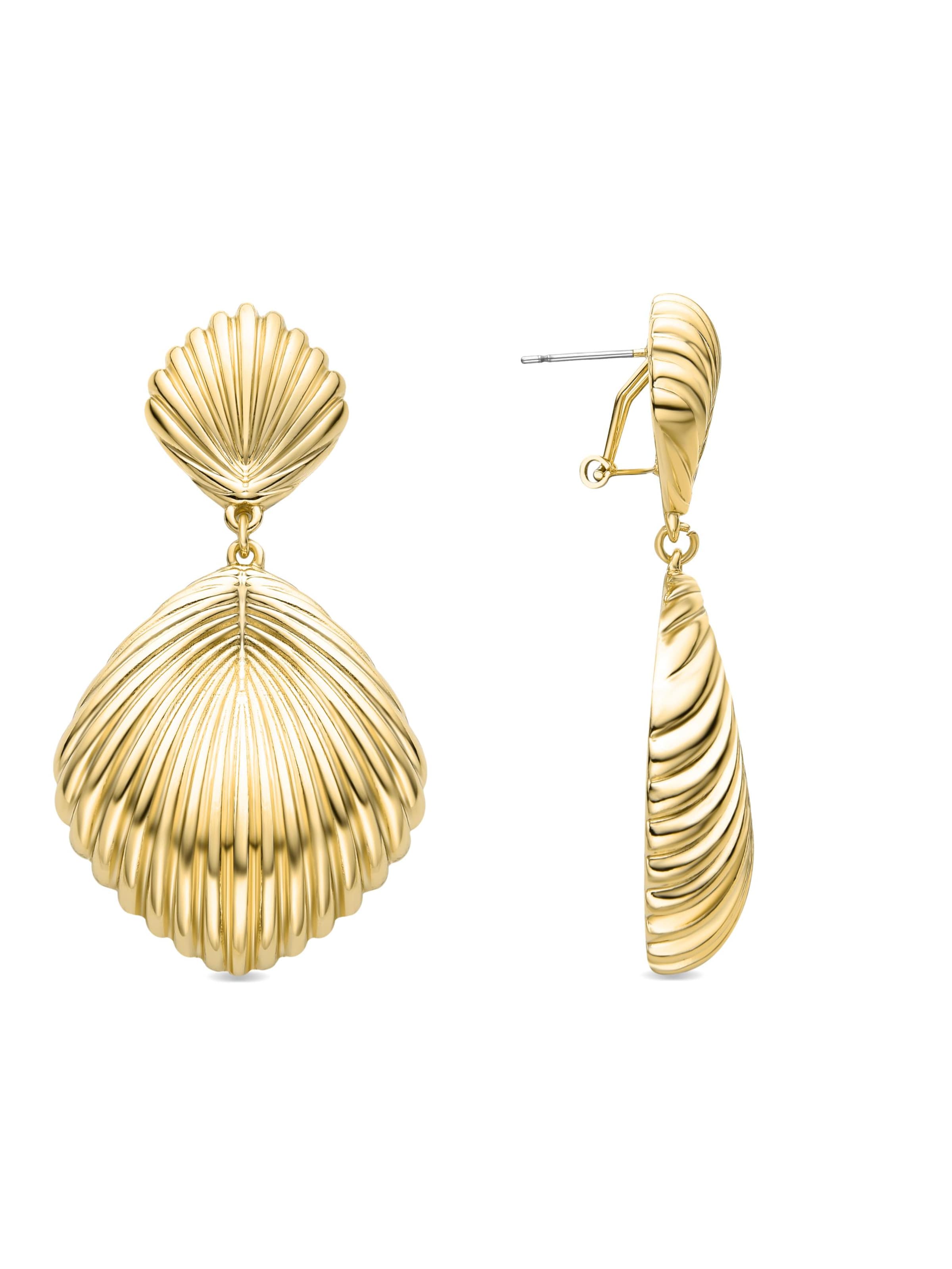 Orecchini 'Kaizal' di Luxenter in oro: frontale
