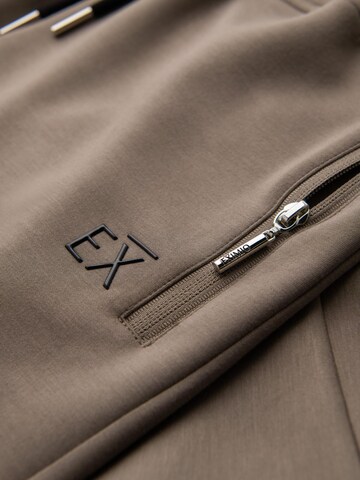 Ombre Tapered Broek 'Eximio' in Bruin