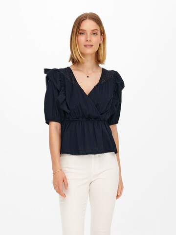 JDY Blouse in Blauw: voorkant