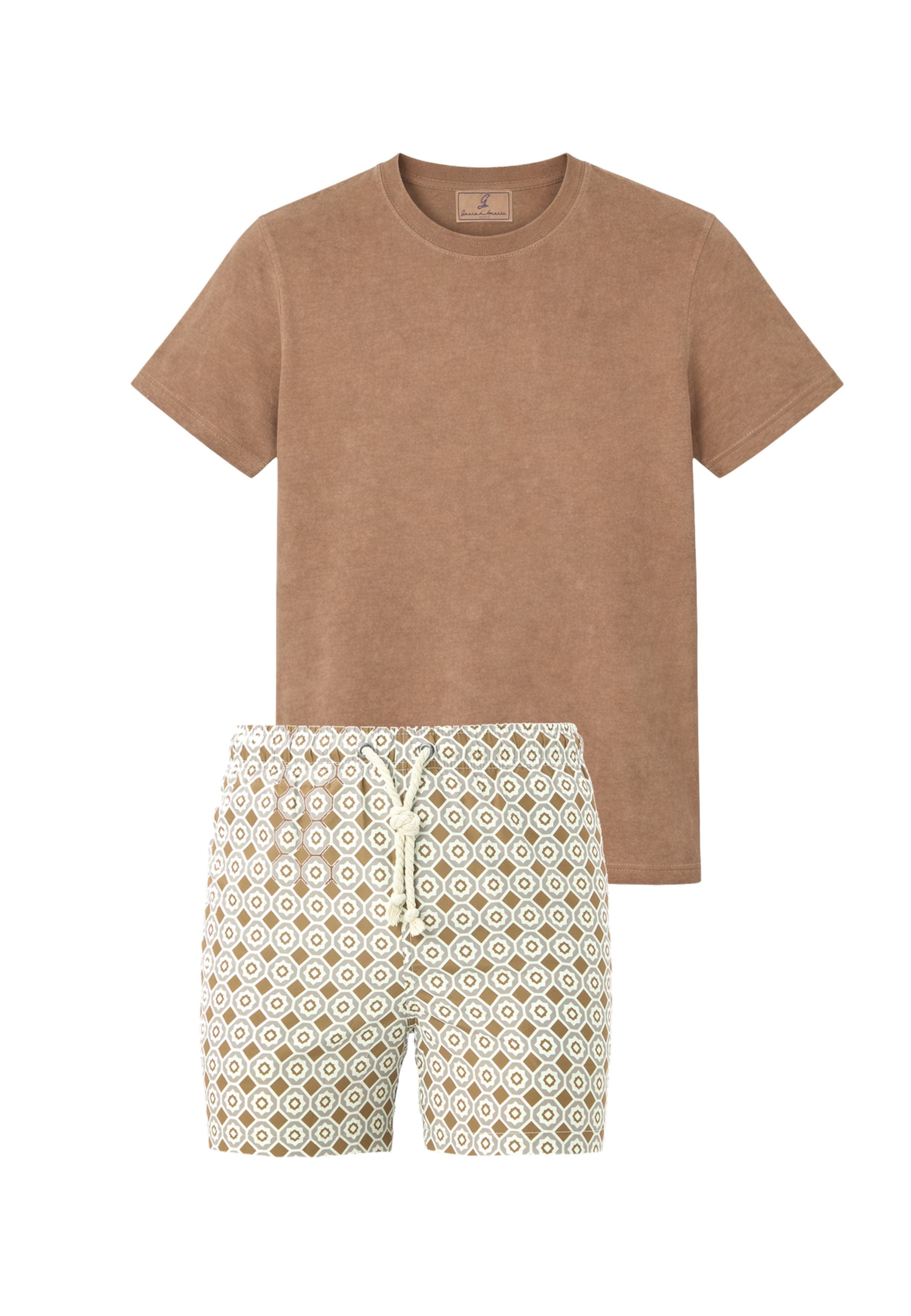 Gassa d'Amante Swimming shorts 'Trani' in Brown: front