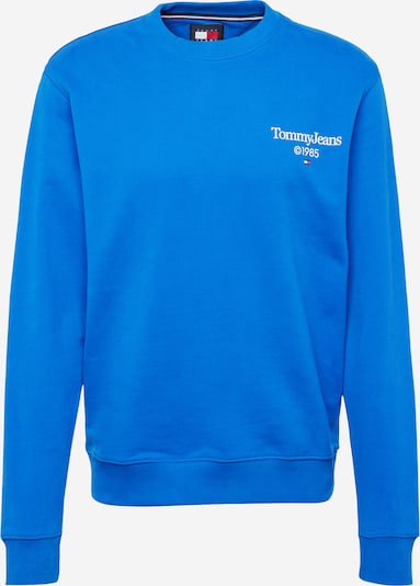 Tommy Jeans Sportisks džemperis, krāsa - zils / balts, Preces skats