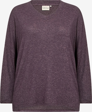 Chemise folklorique ' WA-SIMONE ' Wasabi Concept en violet : devant