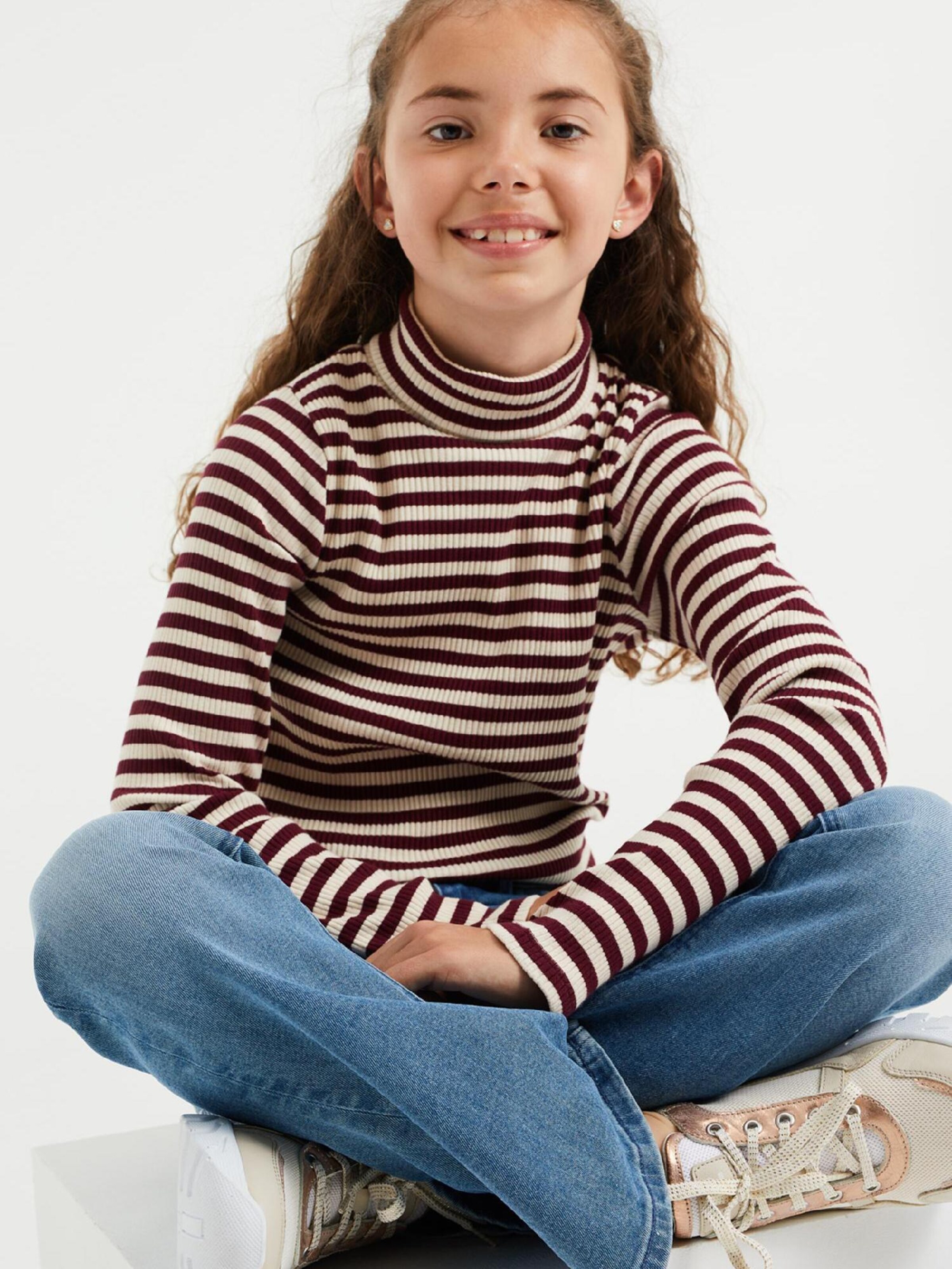 Kinder Teens (Gr. 140-176) WE Fashion Shirt in Weinrot - RH40300