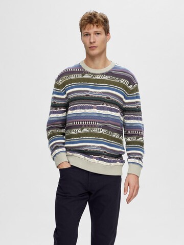 SELECTED HOMME Sweater in Purple: front