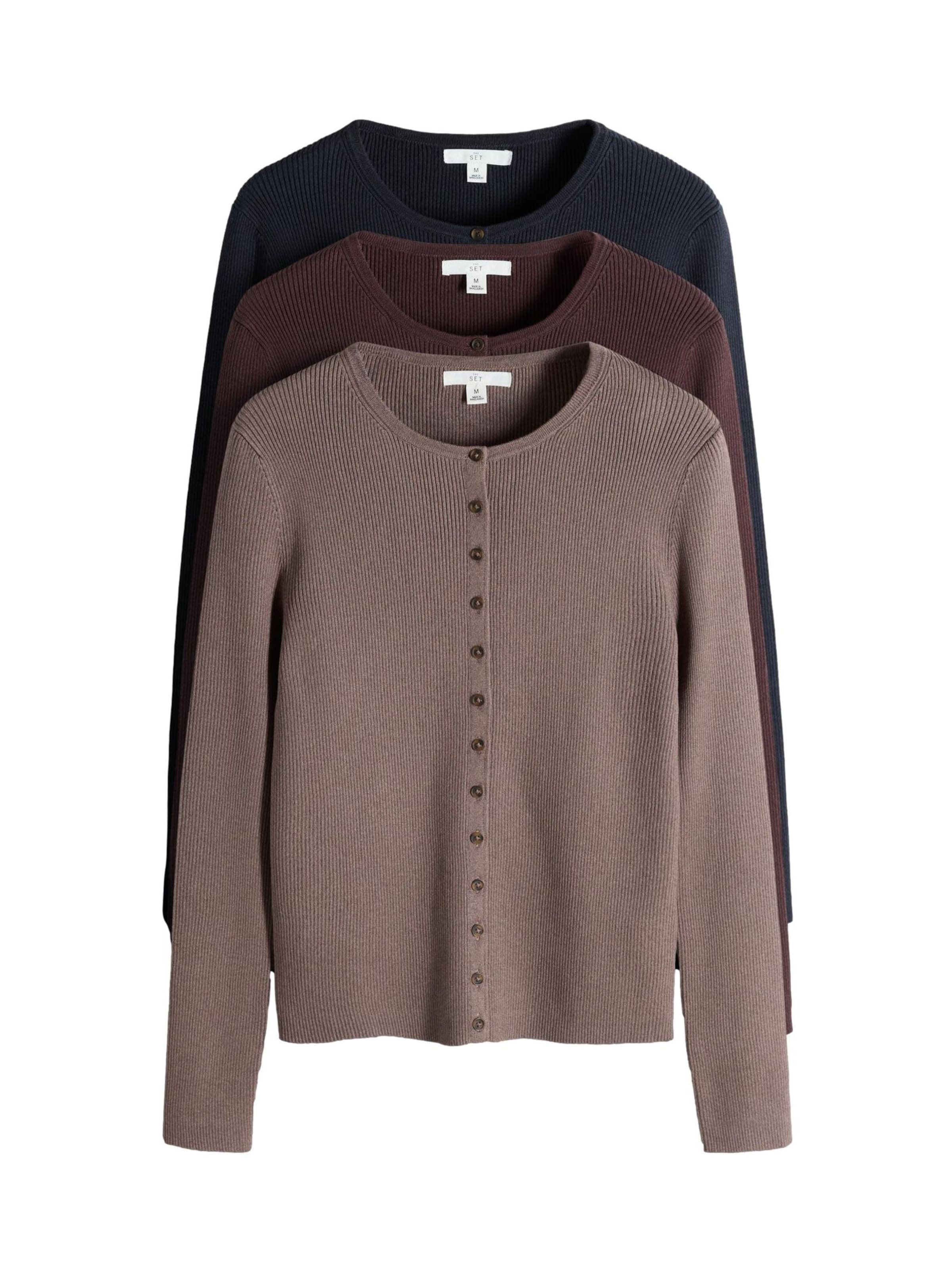 Cardigan The Set en bleu : devant