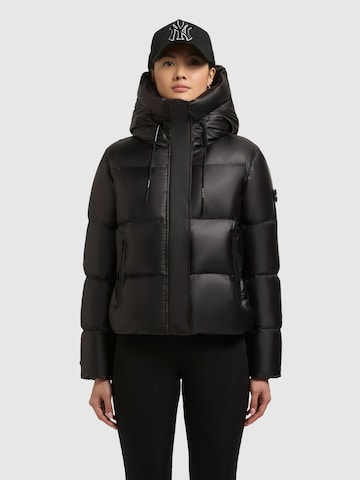 Veste d’hiver 'Enits' khujo en noir : devant