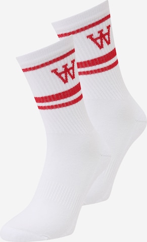 WOOD WOOD Socks in White: front