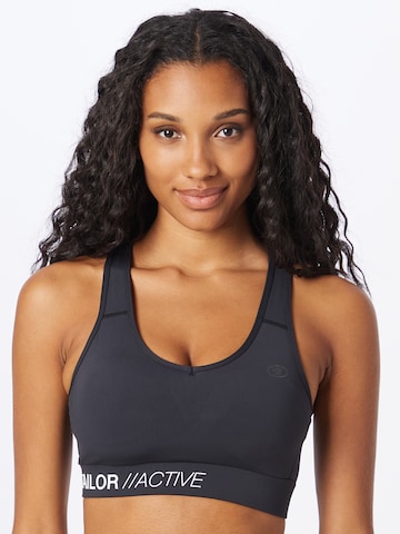 TOM TAILOR T-shirt Bra 'Alisca' in Black: front