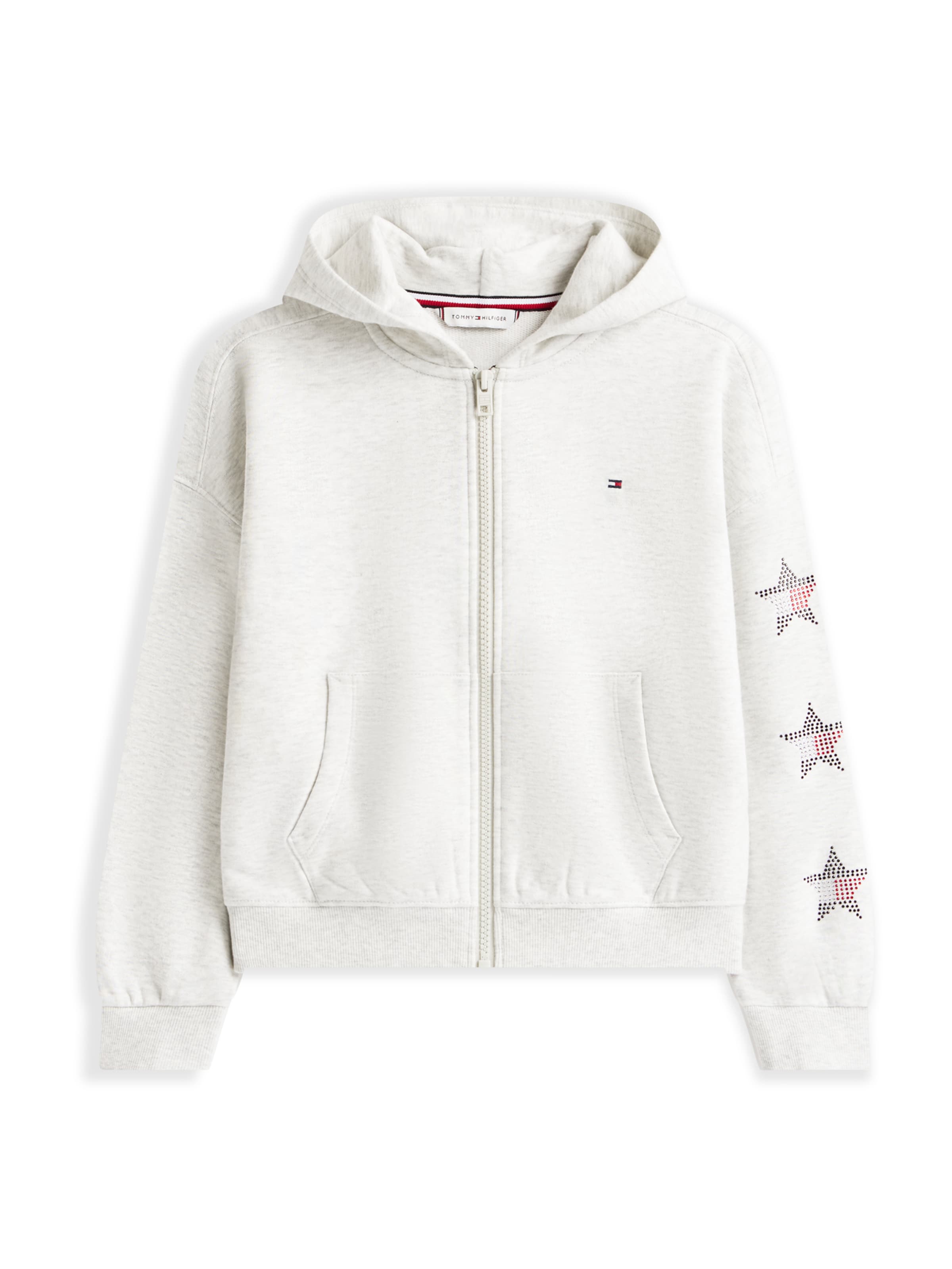 TOMMY HILFIGER Sweatvest in Grijs: voorkant