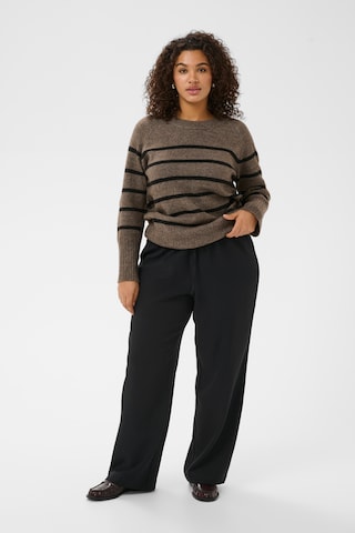 Wide Leg Pantalon 'KCBeathie' KAFFE CURVE en noir