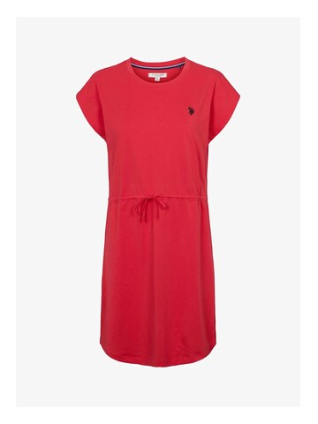 U.S. POLO ASSN. Jurk ' Ida ' in Rood: voorkant