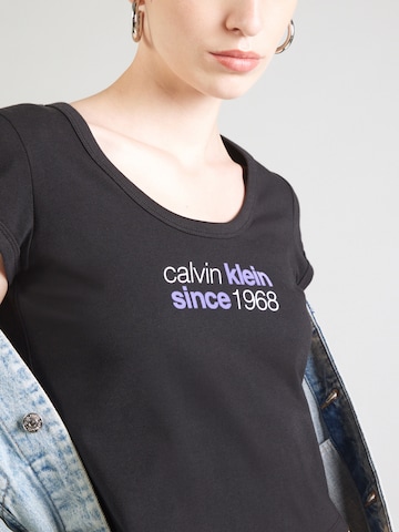 juoda Calvin Klein Jeans Marškinėliai