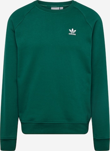 ADIDAS ORIGINALS Sweatshirt Trefoil Essentials in Emerald ABOUT YOU