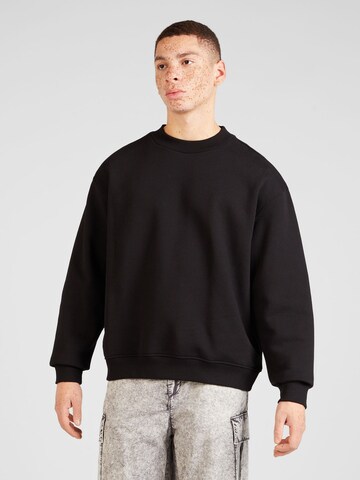 WEEKDAY Sweatshirt in Zwart: voorkant