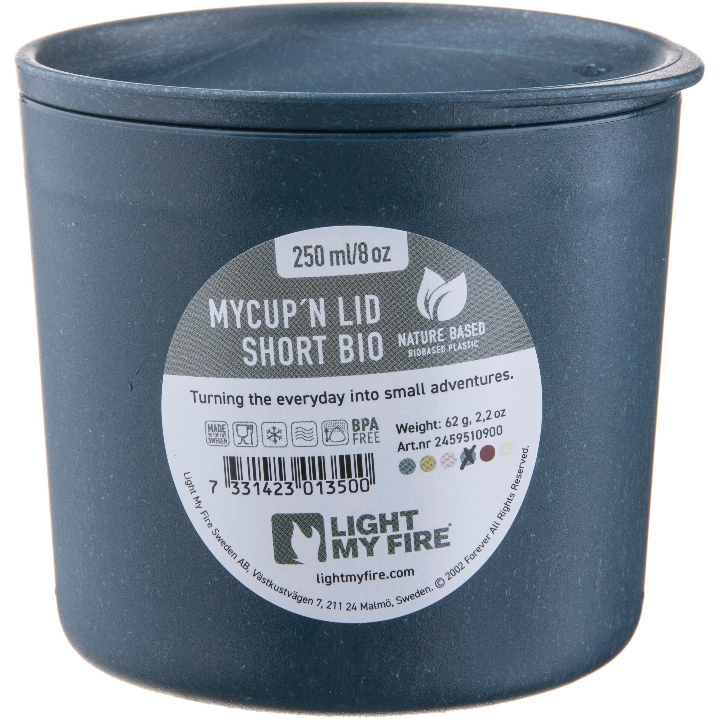 Light my Fire Trinkbecher in Blau: Vorderseite